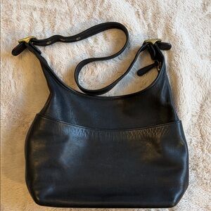 Vintage Coach Black Leather Legacy Hobo Bag 9058